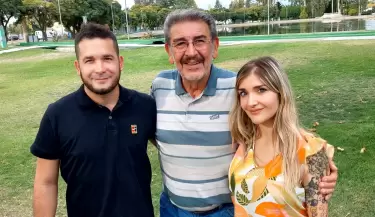 Nicol�s Torres, Ricardo Mansur y Leila Amar.