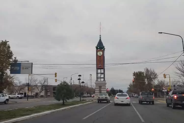 Día muy frío en la ciudad de Malargüe