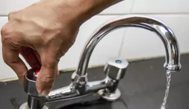 Corte de agua.