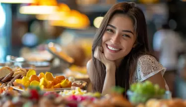 mujer comida