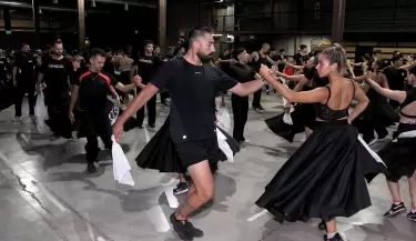 ensayos vendimia bailarines artistas