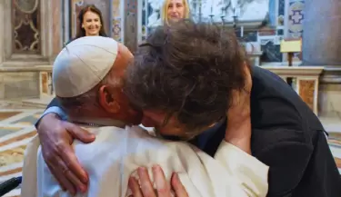 Javier Milei y el Papa Francisco