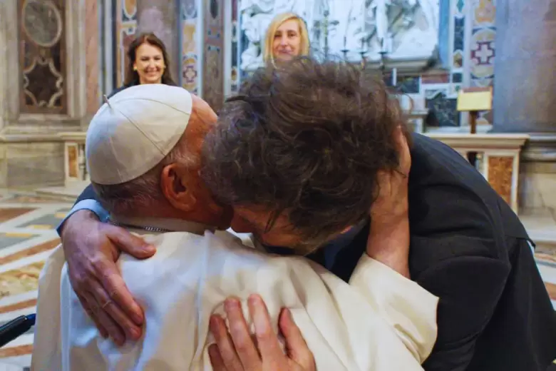 Javier Milei y el Papa Francisco