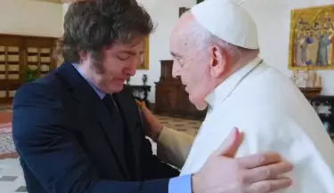 Javier Milei y Papa Francisco