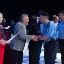 Cornejo aprovech� el aniversario de la Polic�a de Mendoza para destacar el trabajo de la fuerza