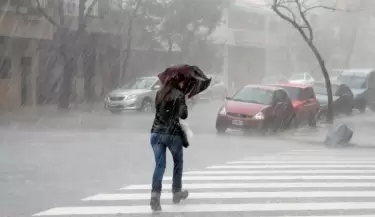 Fuertes lluvias en Mendoza