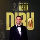 (Video) Dibu Mart�nez gan� el premio al mejor arquero del mundo por segunda vez consecutiva