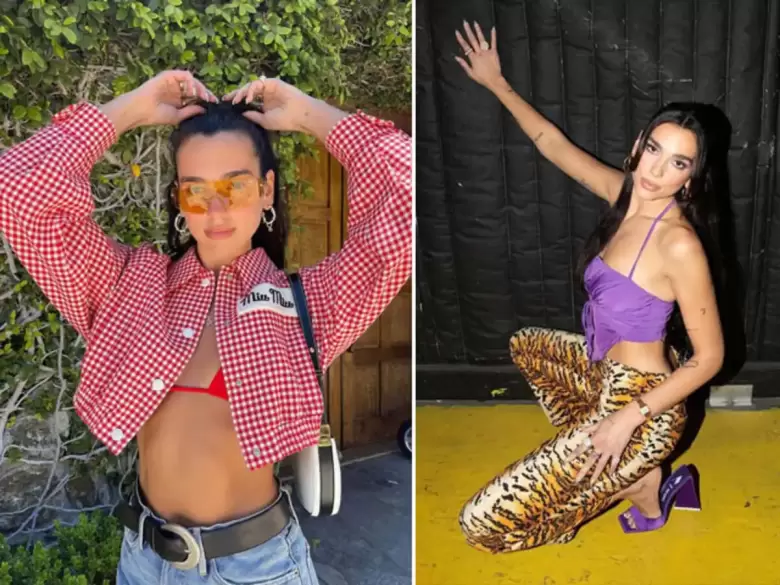 dua lipa con la regla de los 3 colores