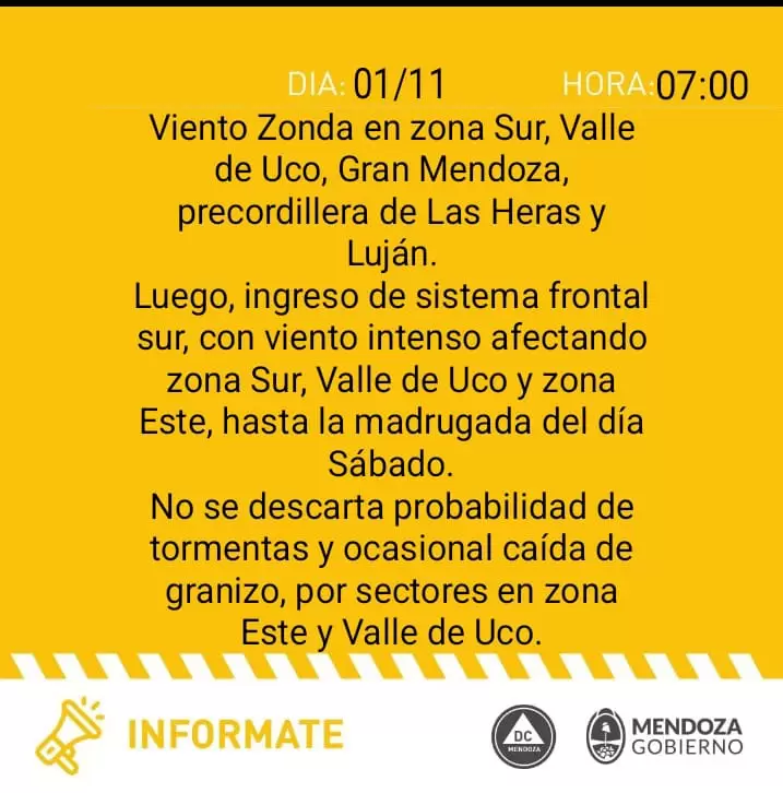 zonda aviso