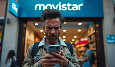 Enojo por la ca�da d Movistar