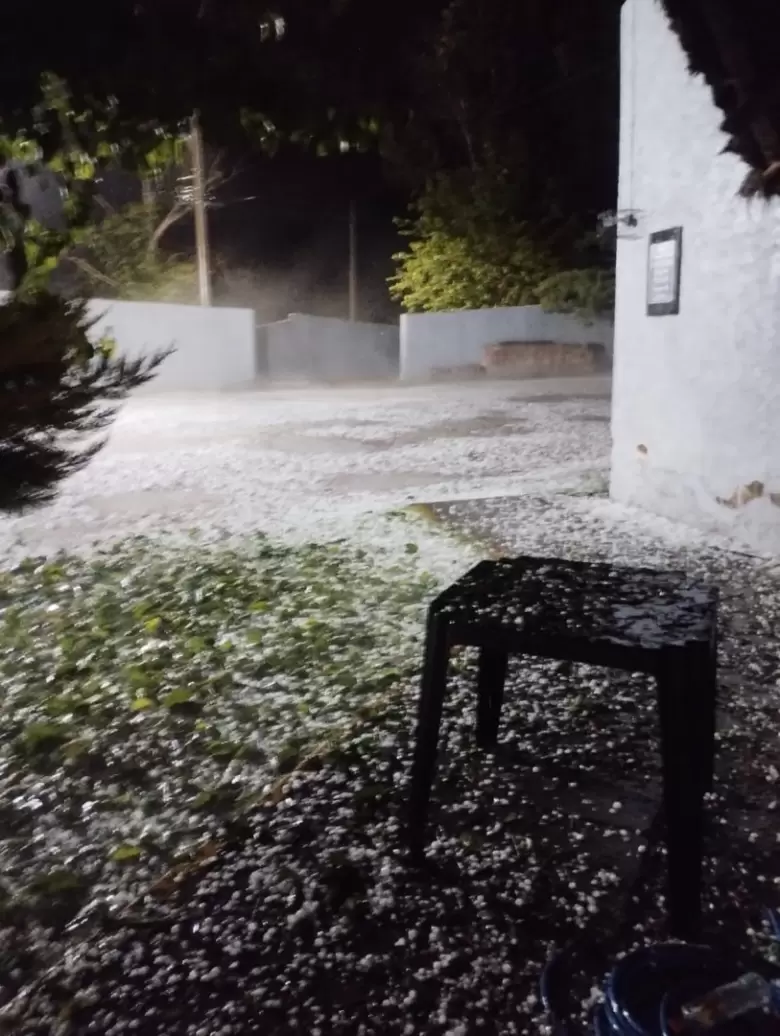 Granizo en San Martín