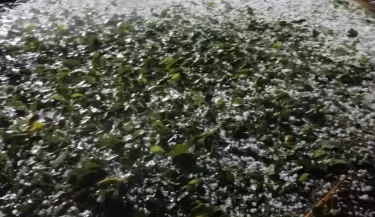 Granizo en San Mart�n