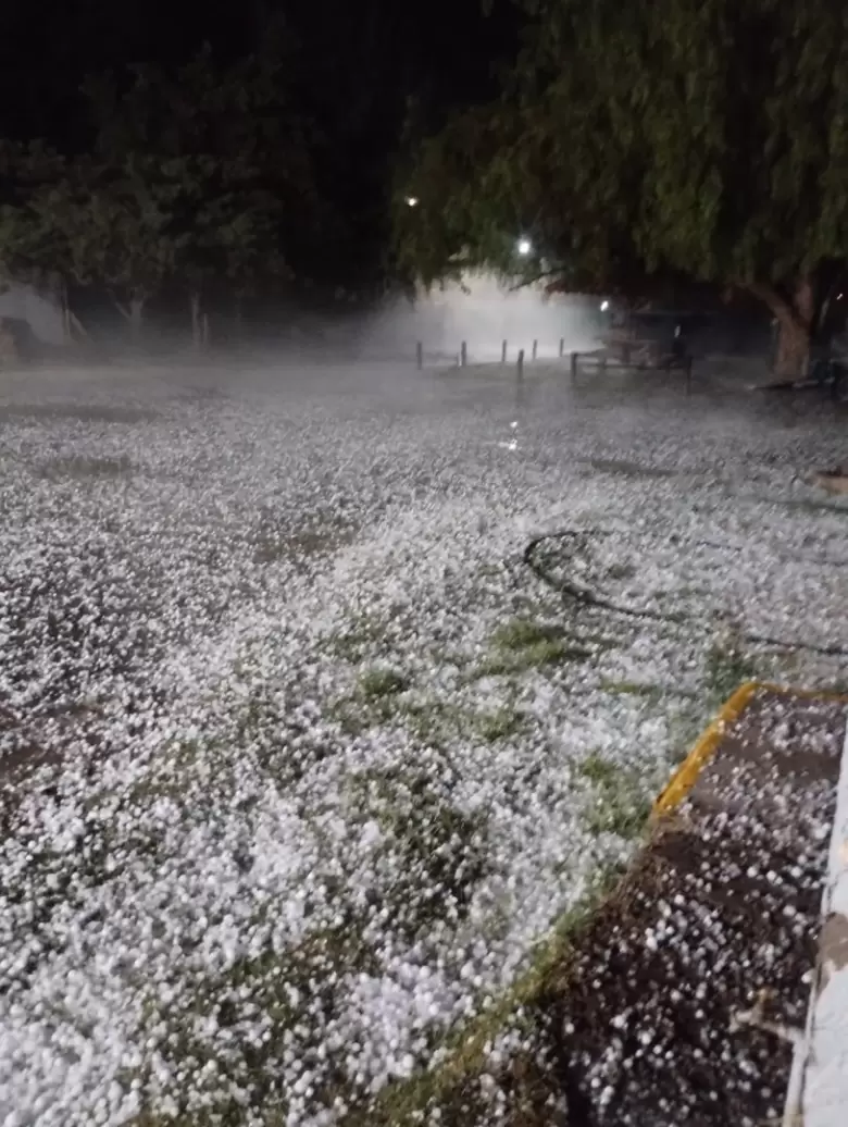 Granizo en San Martín