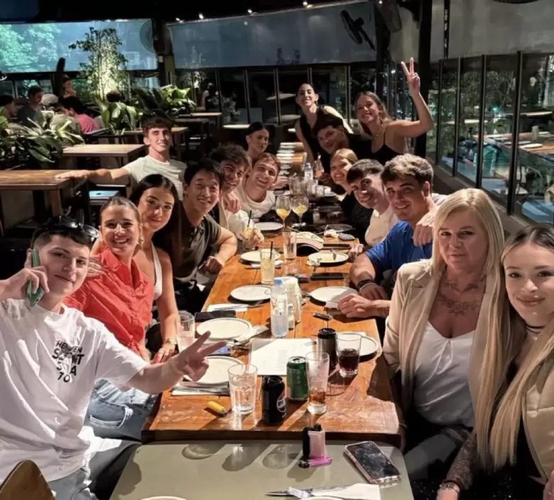 Reencuentro en el cumpleaños de Bautista Mascia.