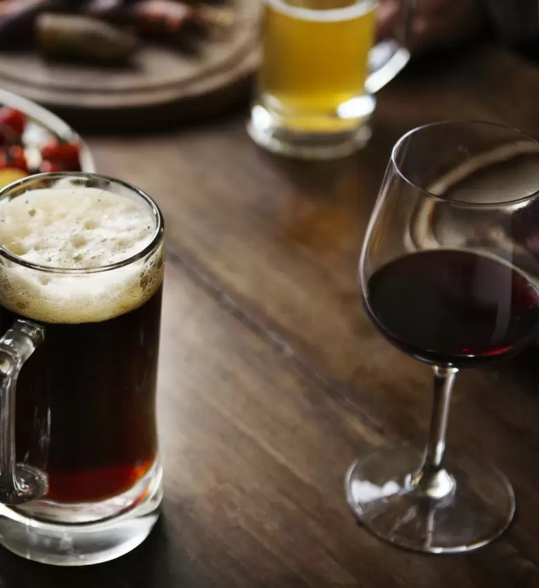vino y cerveza