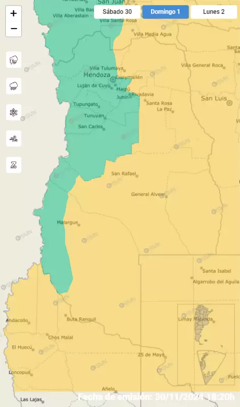 mapa de alertas