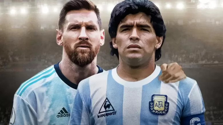 MARADONA Y MESSI IA