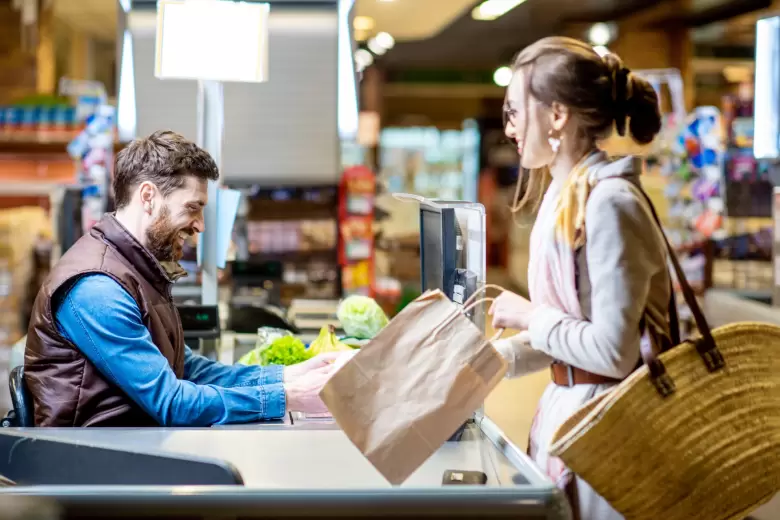 supermercado compra trabajo