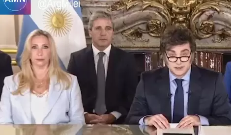 Anuncio de Milei