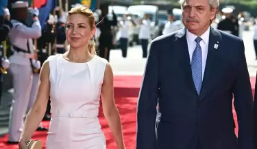 Fabiola Ya�ez y Alberto Fern�ndez