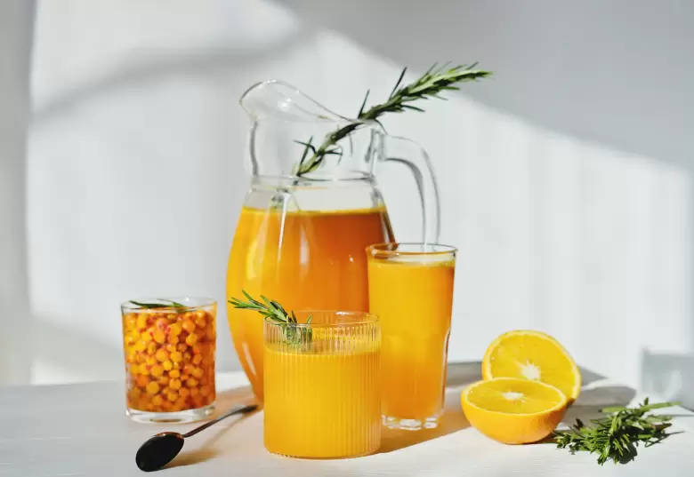 licuado de avena y naranja