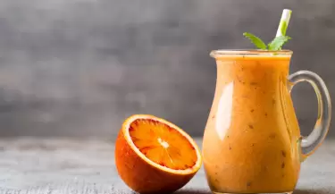 licuado de avena y naranja
