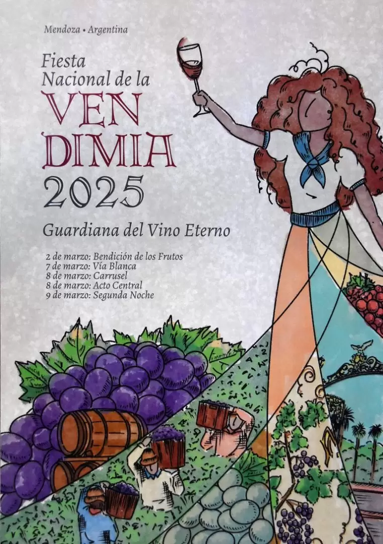 Vendimia. imagen "Guardiana del vino eterno"