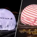 (VIDEO) La Esfera de Las Vegas: Un regalo navide�o de proporciones c�smicas