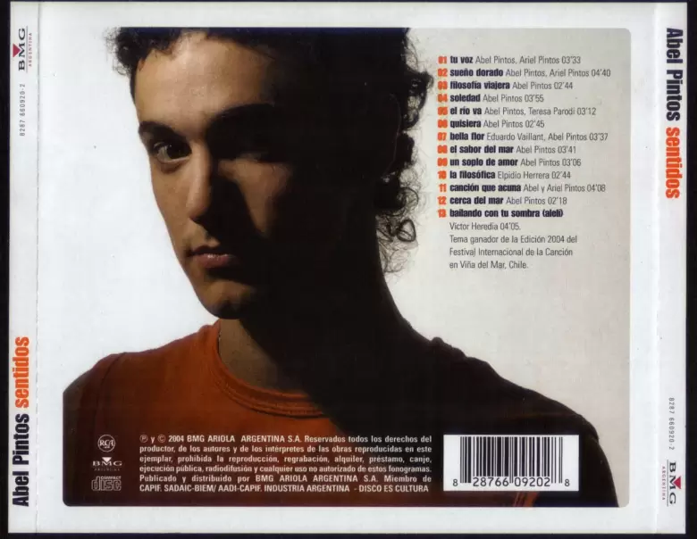 abel pintos, portada de sentidos (2004)