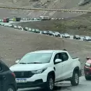 (Video) Entre seis y siete horas de demoras: Así está el Paso Cristo Redentor este lunes 13 de enero