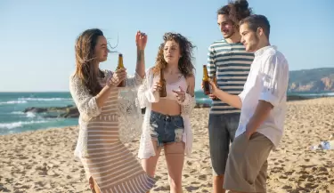 CERVEZA EN LA PLAYa