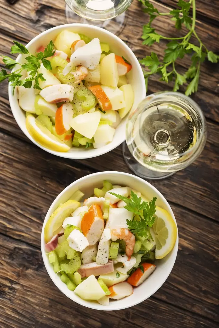 ensalada de mariscos