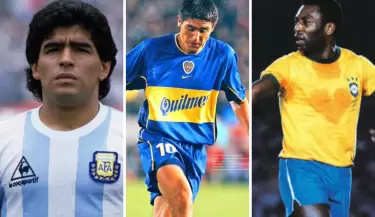 Riquelme, Maradona y Pel�