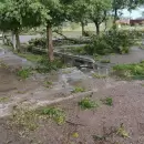 (Videos) Además de viento Zonda, a Junín llegó una inesperada tormenta de granizo