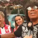 (Video) La Mona Jim�nez bendijo una bandera de Instituto, pero aclar� por qui�n hincha en C�rdoba