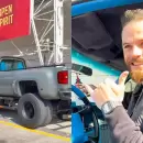 (Video) Un exjugador de Boca lleg� al entrenamiento de su equipo en un gigantesco veh�culo