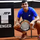 Es hijo de un campeón del mundo y ganó su primer título en tenis de una forma inesperada