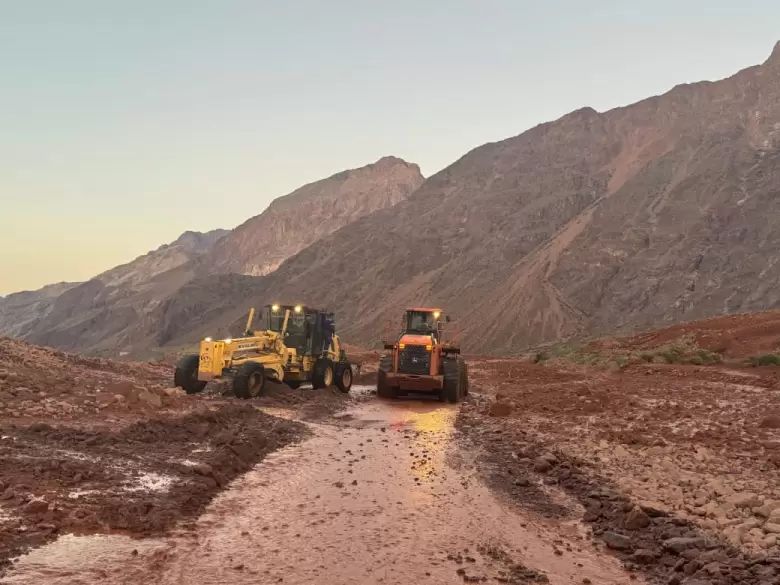 Ruta 7, tareas de despeje en km 1178