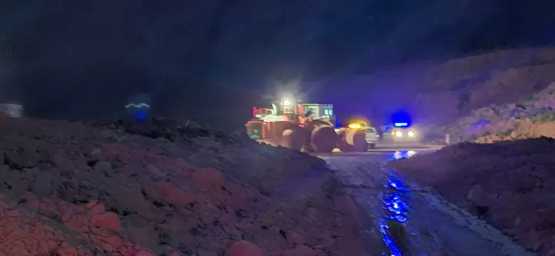 Así se trabaja para despejar la ruta a Chile luego del alud