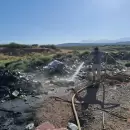 Accionaron frente a dos focos de incendio en un basural de Malargüe
