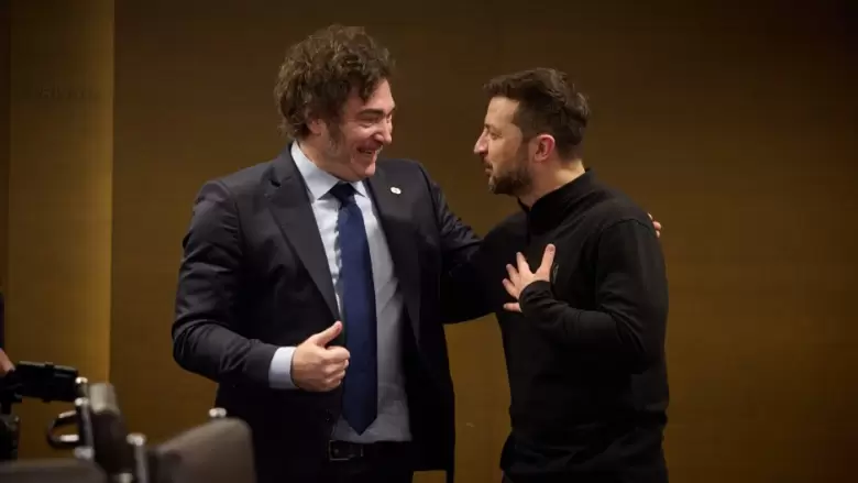 Milei y Zelensky