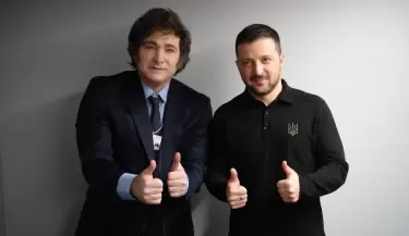 Milei y Zelensky