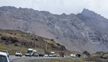 Colapso en el cruce a Chile