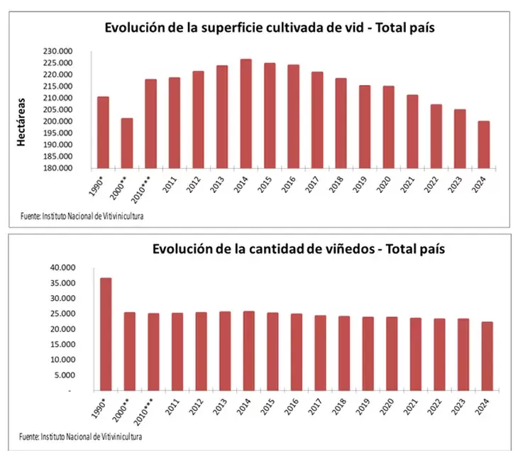 Viñedos en Argentina