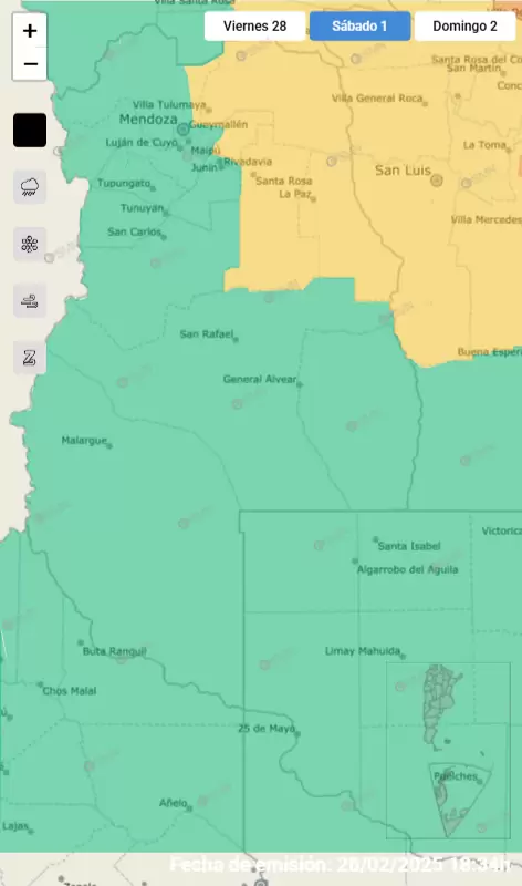 mapa de alertas SMN