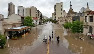 Devastador temporal en Bah�a Blanca