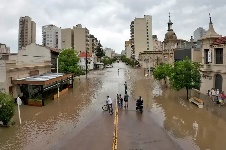 Devastador temporal en Bahía Blanca