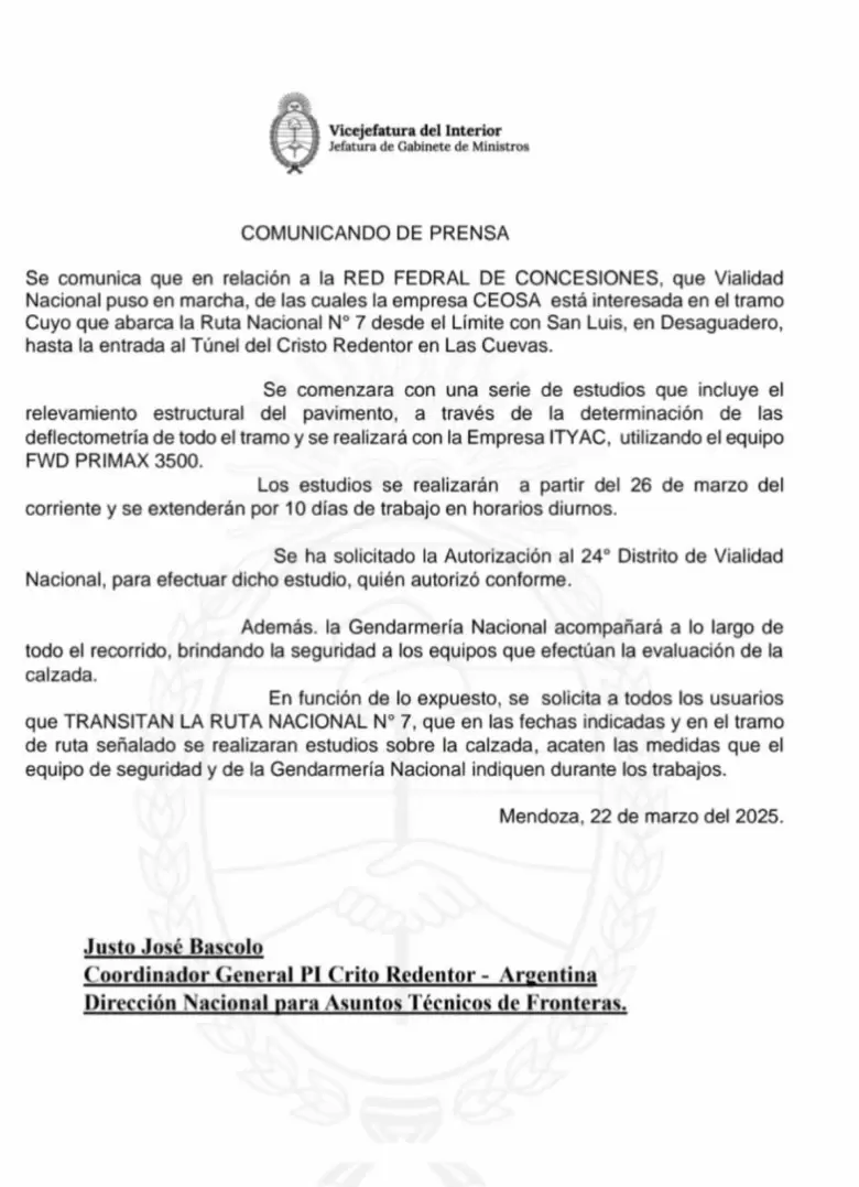 Comunicado oficial