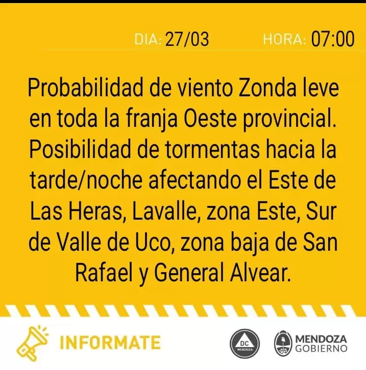 alerta amarilla