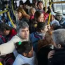 El colectivo de las 7.40 por calle Robert que va hacia Mendoza